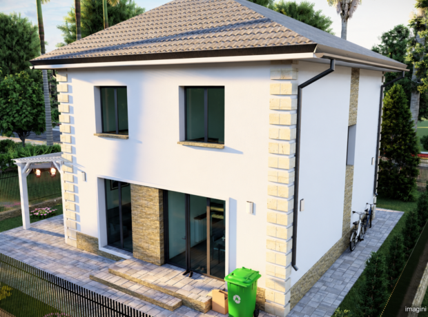 Vilă modernă P+1 | 150 mp utili | teren 320 mp | finisaje premium | 175.000 €